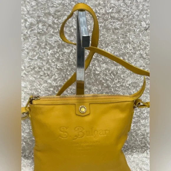 Bulgari Bvlgari Yellow Leather Tote Bag - Picture 2 of 16